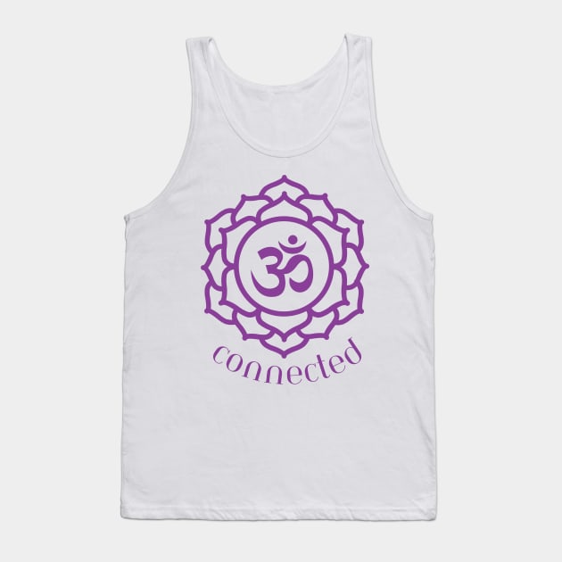 Crown Chakra Tank Top by BhaktiCloudsApparel